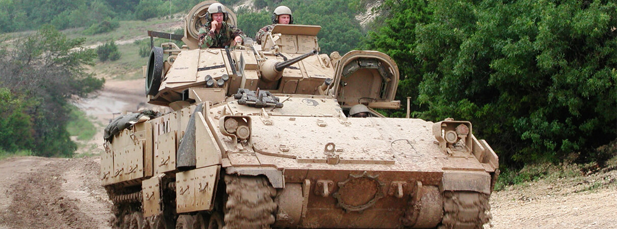 Bradley tank at Fort Hood by Gil Eckrich