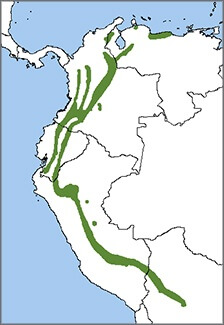 Golden-headed Quetzal map, ABC