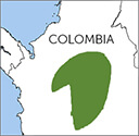 White-mantled Barbet map, NatureServe